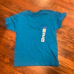 Youth top bright robins egg blue size large great for screen printing